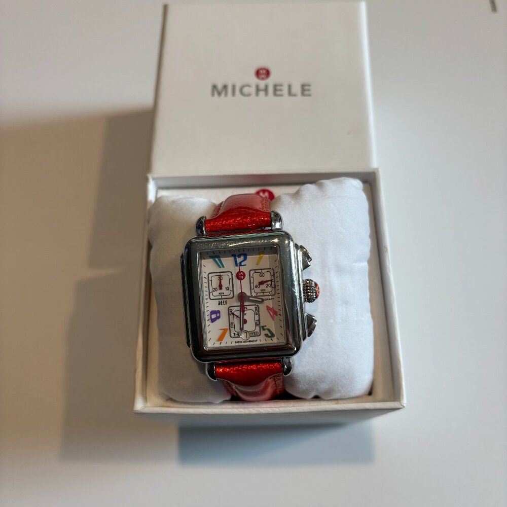 MICHELE Deco Carousel Women’s Watch – BOXED
